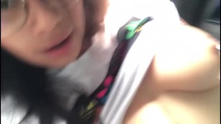 I make a video of myself masturbating in my boyfriend’s car