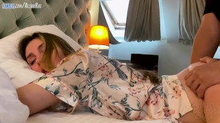 Young Stud Fucks Horny Stepmom in Hotel Room Creampie
